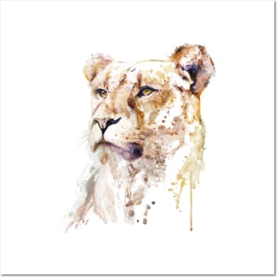 Majestic Alpha Lioness Head Posters and Art